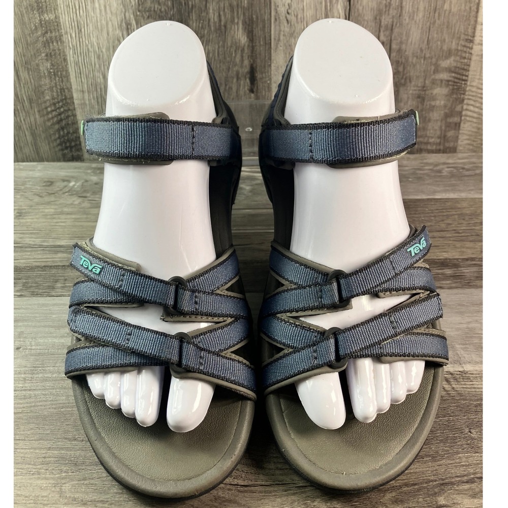 Teva Tirra Blue Grey Strappy Hiking Athletic Sandals Womens 7.5 4266 F27119C